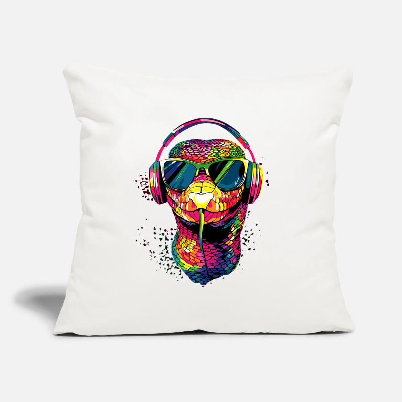 Schlange Python Kobra Klapperschlange Schlangen Sofakissenbezug 45 x 45 cm