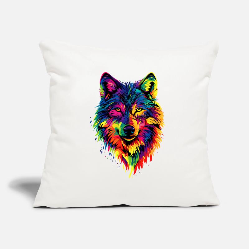 Wolf Love Wolves Wolf Pack Wolfhound Wild Wolf Sofa pillowcase 17,3'' x 17,3'' (45 x 45 cm)