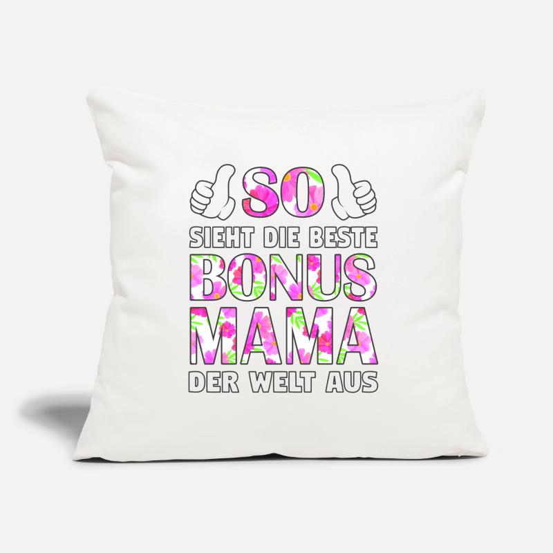 Bonus Mama Mutter Muttertag Stiefmutter Geschenk Sofakissenbezug 45 x 45 cm