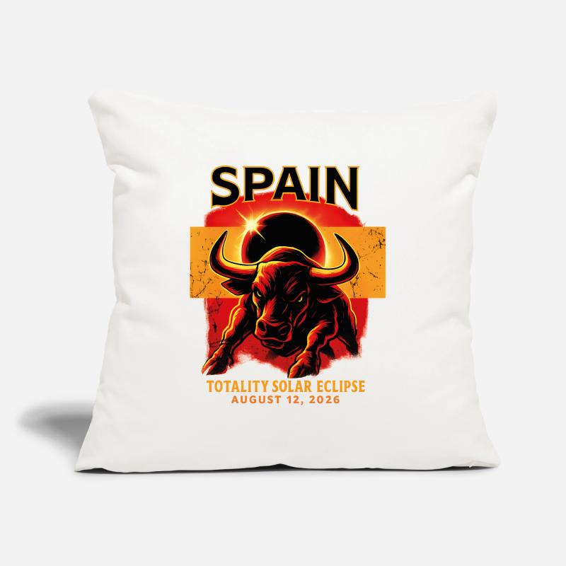 Total Solar Eclipse 2026 Totality August 12 Sofa pillowcase 17,3'' x 17,3'' (45 x 45 cm)