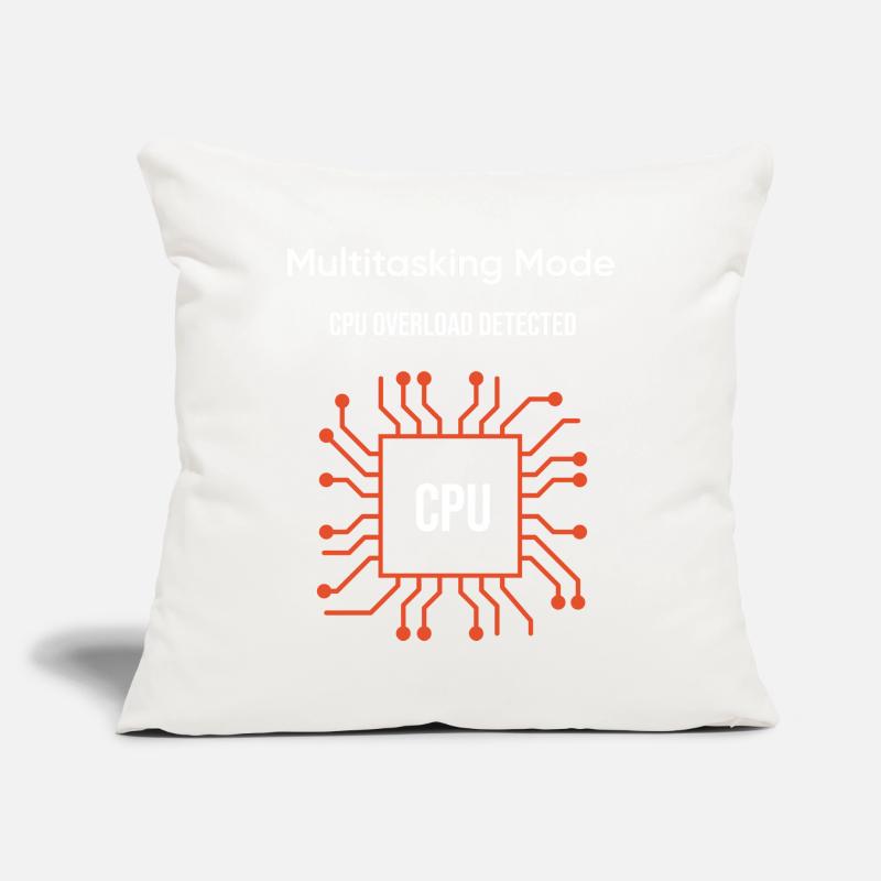 Multitasking Mode – CPU Overload Detected Sofa pillowcase 17,3'' x 17,3'' (45 x 45 cm)