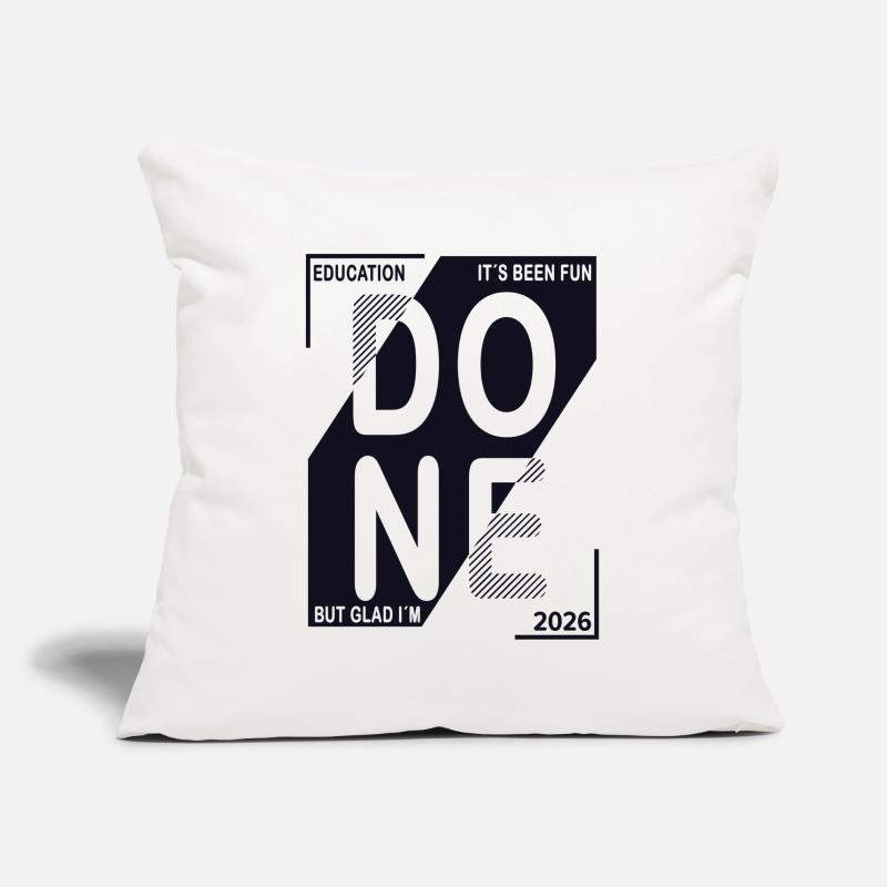 Done 2026 – Training completed design Sofa pillowcase 17,3'' x 17,3'' (45 x 45 cm)