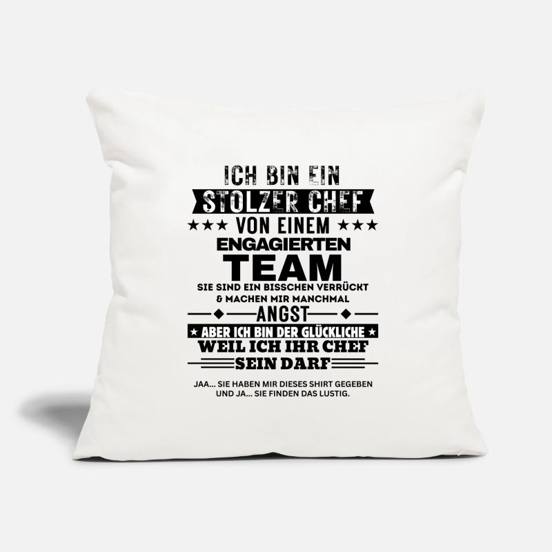 Fier patron d’une équipe dévouée Housse de coussin décorative 45 x 45 cm