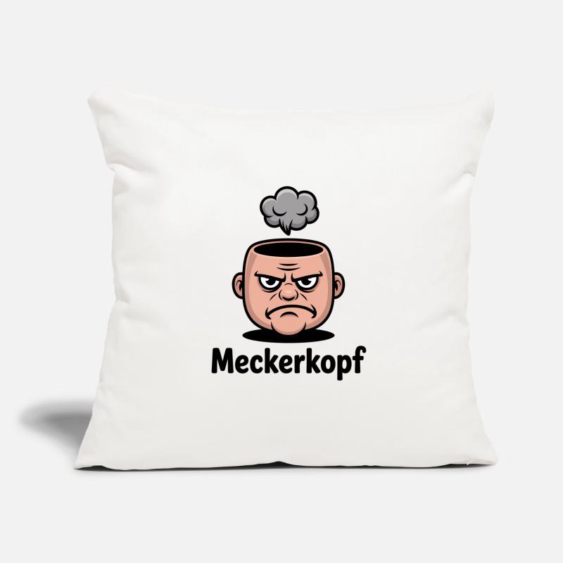 Complainer Annoyed Grumpy Comic Face Sofa pillowcase 17,3'' x 17,3'' (45 x 45 cm)