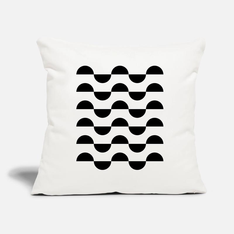 geometric wavy circles pattern design Sofa pillowcase 17,3'' x 17,3'' (45 x 45 cm)