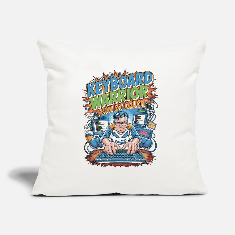Développeur Télécommandé Guerrier Clavier Programmeur Télécommandé Housse de coussin décorative 45 x 45 cm