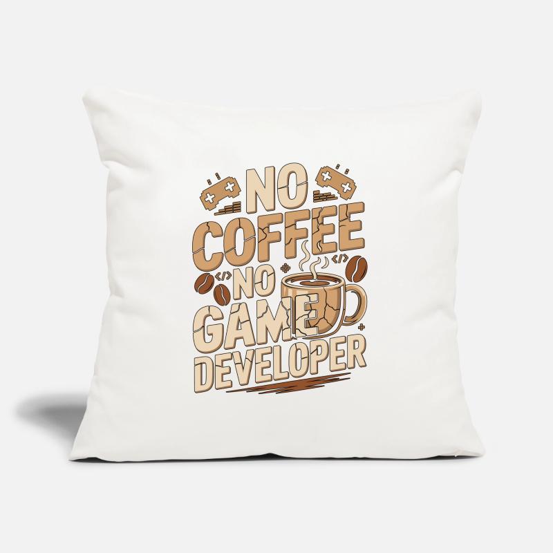 Game Developer No Coffee Game Coder Coffee Lover Sofakissenbezug 45 x 45 cm