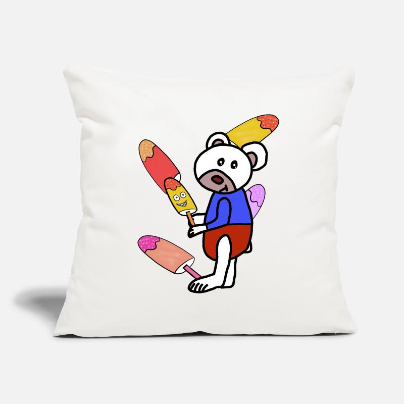 Eisbär Eisbären Eiskrem Eis Kinder Bär  Sofakissenbezug 45 x 45 cm