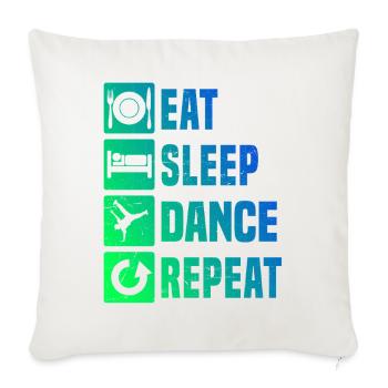 Geschenkidee für einen Breakdancer mit Streetdance - Sofakissenbezug 45 x 45 cm - Naturweiß  - Vorne