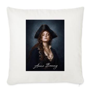 Anne Bonny Pirate Portrait - Sofa pillowcase 17,3'' x 17,3'' (45 x 45 cm) - natural white - Front
