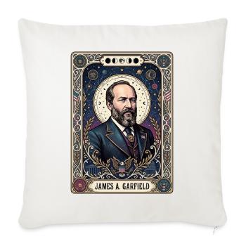 James A Tarotkarte - Sofakissenbezug 45 x 45 cm - Naturweiß  - Vorne