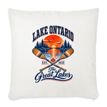 Lake Ontario Great Lakes - Sofakissenbezug 45 x 45 cm - Naturweiß  - Vorne