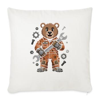 Anlagenmechaniker SHK Sanitär Heizung Handwerk - Sofakissenbezug 45 x 45 cm - Naturweiß  - Vorne