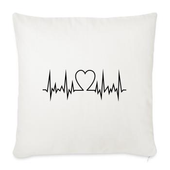 Cœur fréquents - Housse de coussin décorative 45 x 45 cm - blanc nature - Devant