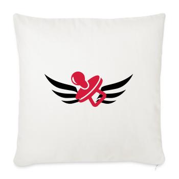Childminder Nanny Baby Kindermädchen Nourrice - Sofa pillowcase 17,3'' x 17,3'' (45 x 45 cm) - natural white - Front