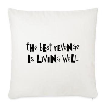 Best revenge ... by Cean - Sofa pillowcase 17,3'' x 17,3'' (45 x 45 cm) - natural white - Front