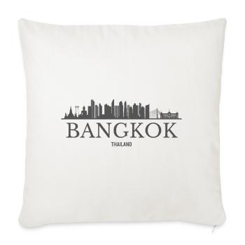 Bangkok Thailand, Bangkok skyline - Sofa pillowcase 17,3'' x 17,3'' (45 x 45 cm) - natural white - Front