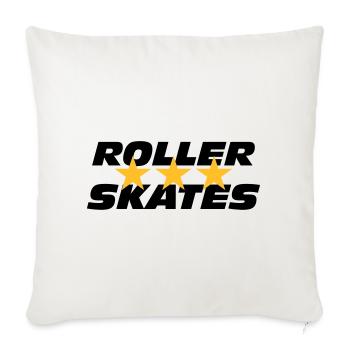 Roller Skates - Housse de coussin décorative 45 x 45 cm - blanc nature - Devant