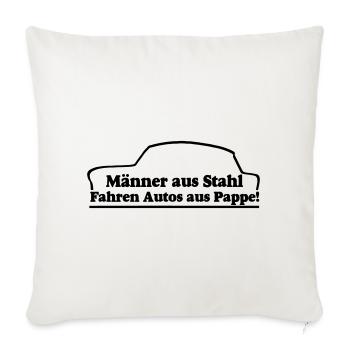  , Männer aus Stahl..., DDR Kult (25) - Sofakissenbezug 45 x 45 cm - Naturweiß  - Vorne