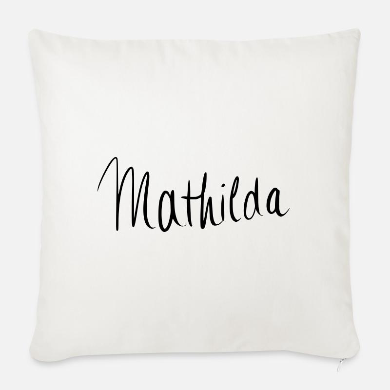 Mathilda - Housse de coussin décorative 45 x 45 cm - blanc nature