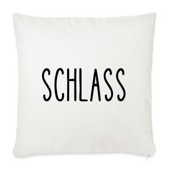 schlass - Housse de coussin décorative 45 x 45 cm - blanc nature - Devant
