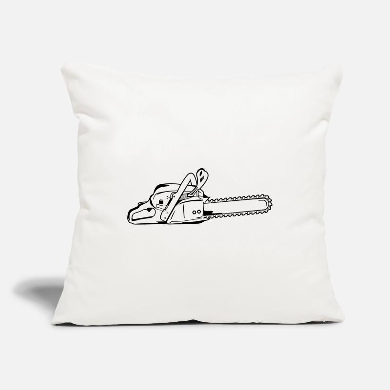 Tronçonneuse Housse de coussin décorative 45 x 45 cm