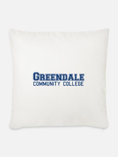 Greendale Community Colllege - Sofakissenbezug 45 x 45 cm - Naturweiß 