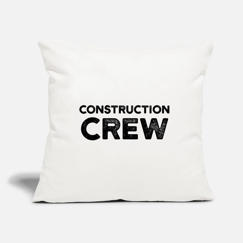 Construction worker team construction construction site construction manager Sofa pillowcase 17,3'' x 17,3'' (45 x 45 cm)