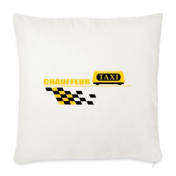 Chauffeur de taxi - Housse de coussin décorative 45 x 45 cm - blanc nature - Devant