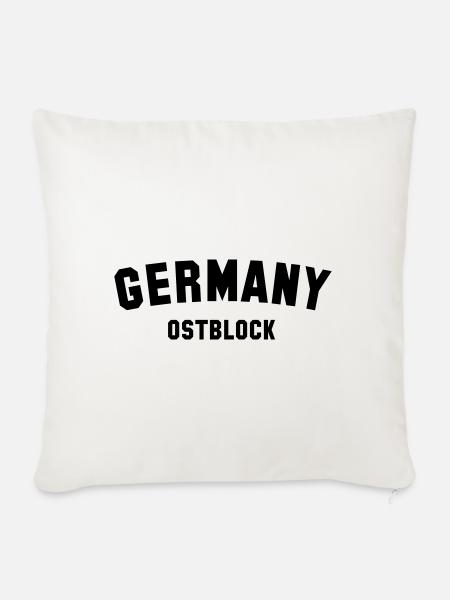 OSTBLOCK - Sofakissenbezug 45 x 45 cm - Naturweiß