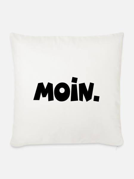 Moin. - Sofakissenbezug 45 x 45 cm - Naturweiß