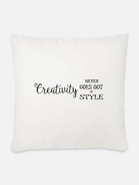 Creativity Style Gifts - Sofakissenbezug 45 x 45 cm - Naturweiß