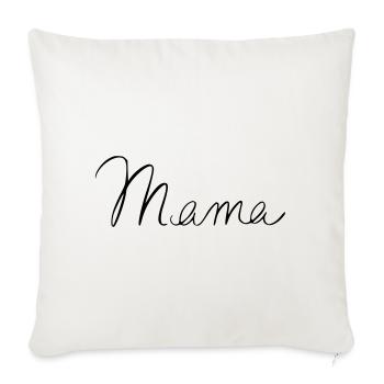 Mom - Sofa pillowcase 17,3'' x 17,3'' (45 x 45 cm) - natural white - Front
