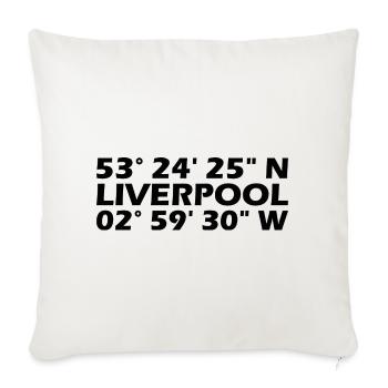 Coordonnées de Liverpool - Housse de coussin décorative 45 x 45 cm - blanc nature - Devant