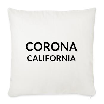 Corona Californie États-Unis - Housse de coussin décorative 45 x 45 cm - blanc nature - Devant