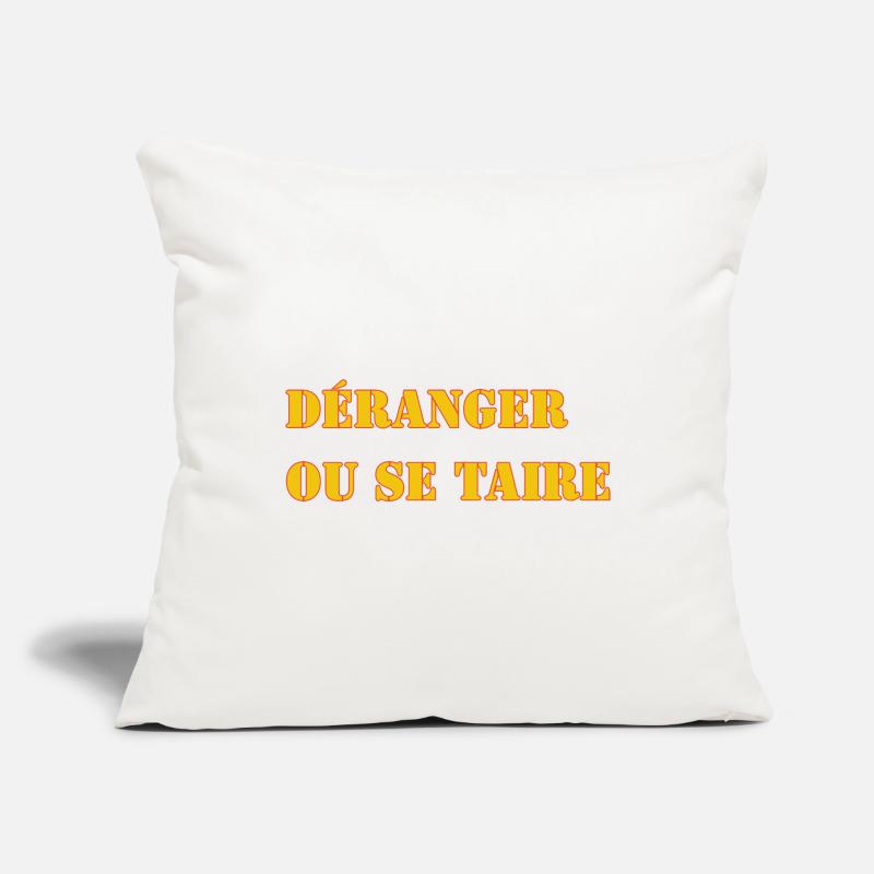 STÖREN ODER SCHWEIGEN. Sofakissenbezug 45 x 45 cm