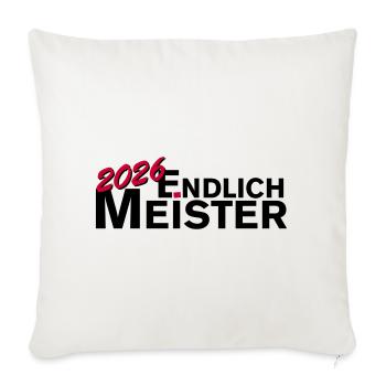 Finally champion 2026 championship - Sofa pillowcase 17,3'' x 17,3'' (45 x 45 cm) - natural white - Front