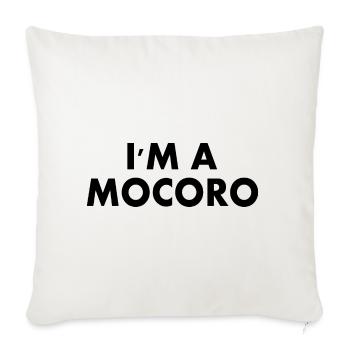 I'm a mocoro - Housse de coussin décorative 45 x 45 cm - blanc nature - Devant
