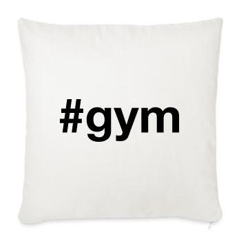 GYM Addict Muscle Training Fitness - Sofa pillowcase 17,3'' x 17,3'' (45 x 45 cm) - natural white - Front