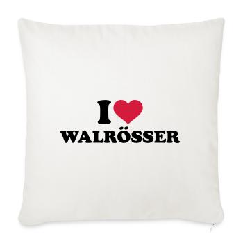 walrus - Sofa pillowcase 17,3'' x 17,3'' (45 x 45 cm) - natural white - Front