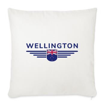 J’aime la Nouvelle-Zélande, T-shirt design de style élégance - Housse de coussin décorative 45 x 45 cm - blanc nature - Devant