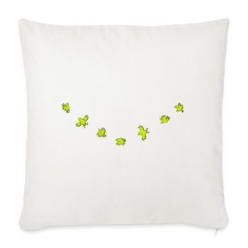 Birdies - Housse de coussin décorative 45 x 45 cm - blanc nature - Devant