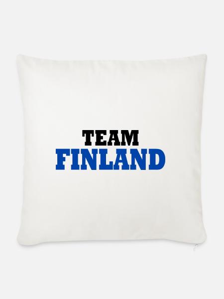 Finnland - Sofakissenbezug 45 x 45 cm - Naturweiß