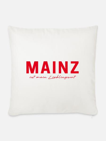 Mainz T-Shirt – Perfekt für Fans - Sofakissenbezug 45 x 45 cm - Naturweiß 