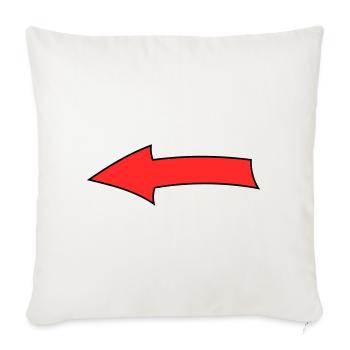 Arrow bow - Sofa pillowcase 17,3'' x 17,3'' (45 x 45 cm) - natural white - Front