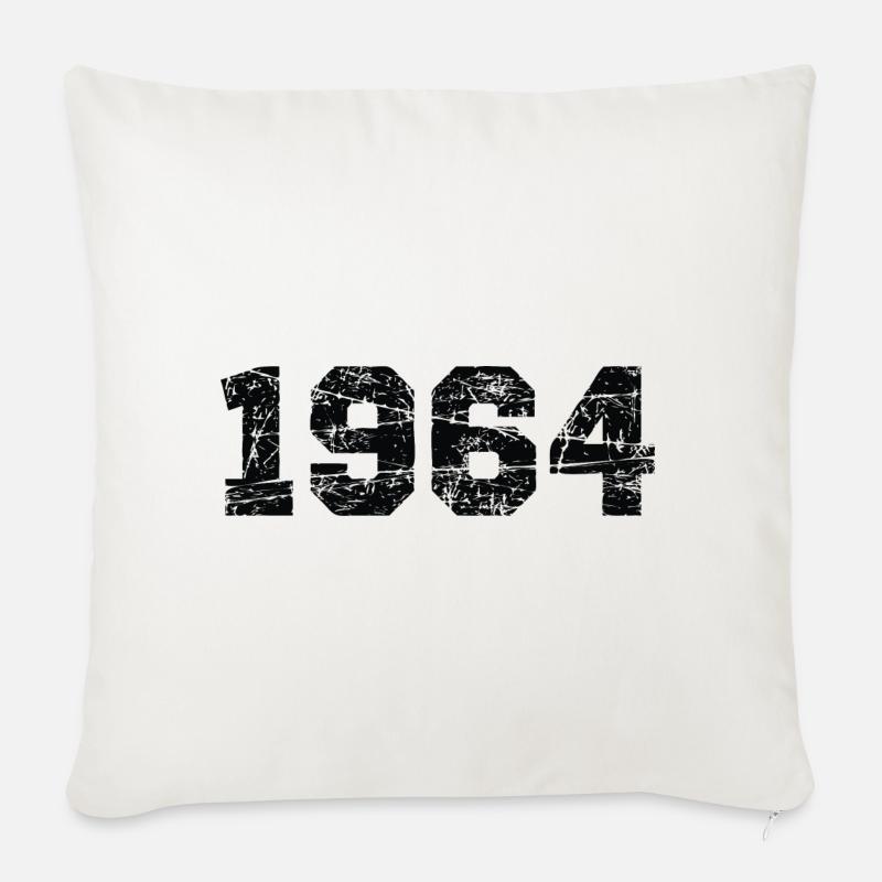 1964 - Sofakissenbezug 45 x 45 cm - Naturweiß 