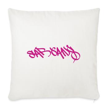 Cadeau de Noël à la mode de Sargans - Housse de coussin décorative 45 x 45 cm - blanc nature - Devant