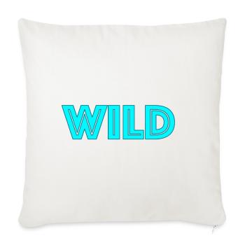 Wild Neon Lettering - Sofa pillowcase 17,3'' x 17,3'' (45 x 45 cm) - natural white - Front