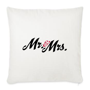 wedding - Sofa pillowcase 17,3'' x 17,3'' (45 x 45 cm) - natural white - Front