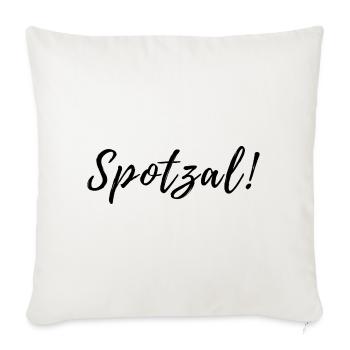 Spotzal bayrisch Mädchen Schatz - Sofakissenbezug 45 x 45 cm - Naturweiß  - Vorne